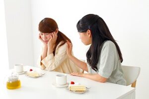 失恋したことを友達に話した