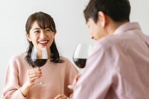 会えたら楽しく会話をする