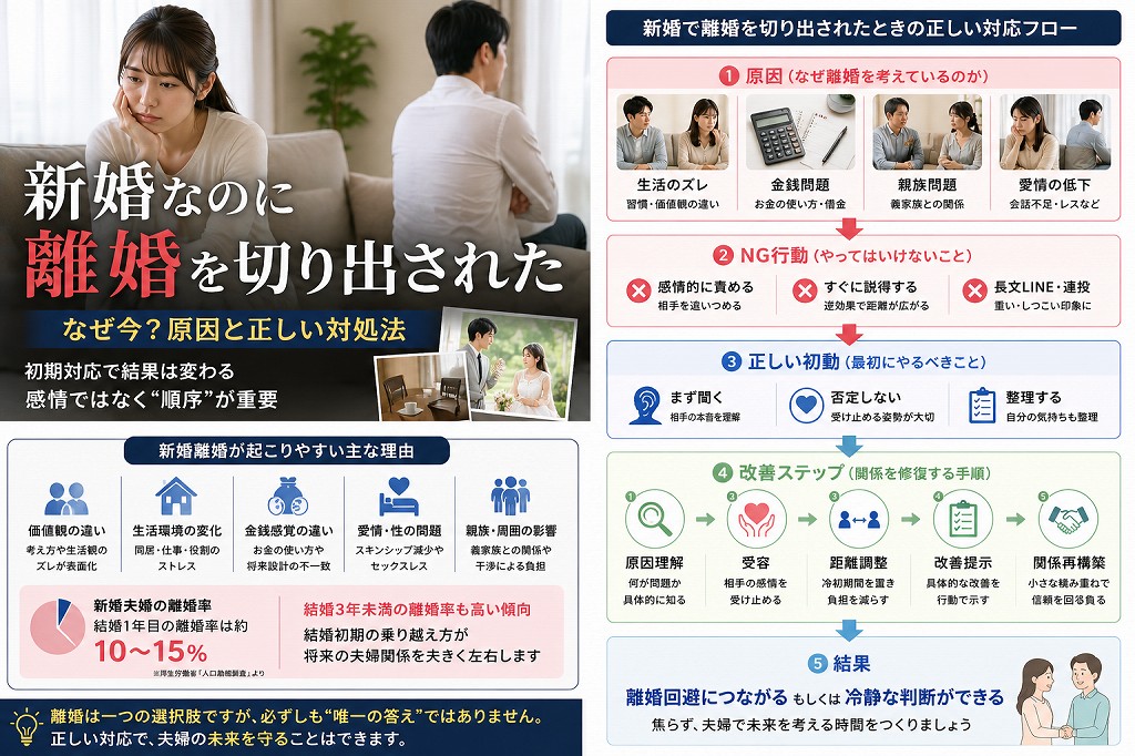 新婚なのに離婚危機