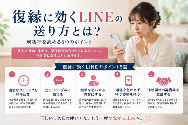 復縁が目的のLINEの送り方