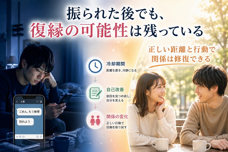 振られた後の復縁