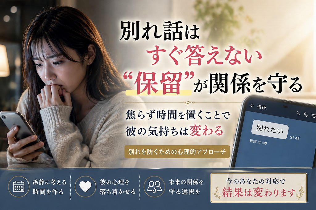 別れ話を保留する