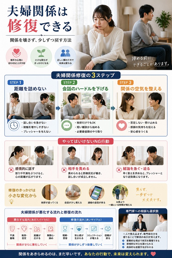 夫婦関係修復について