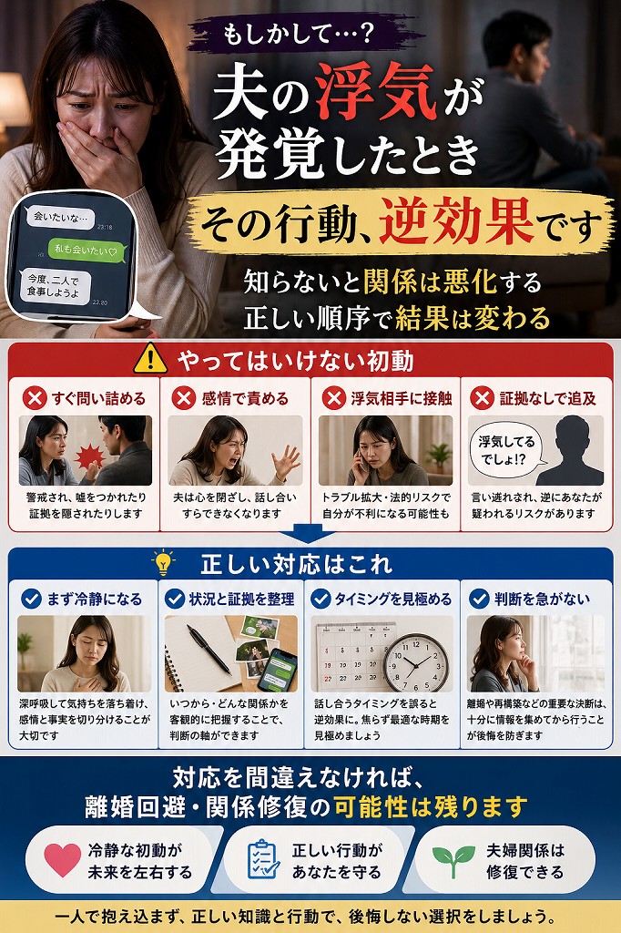 夫が浮気しているかも