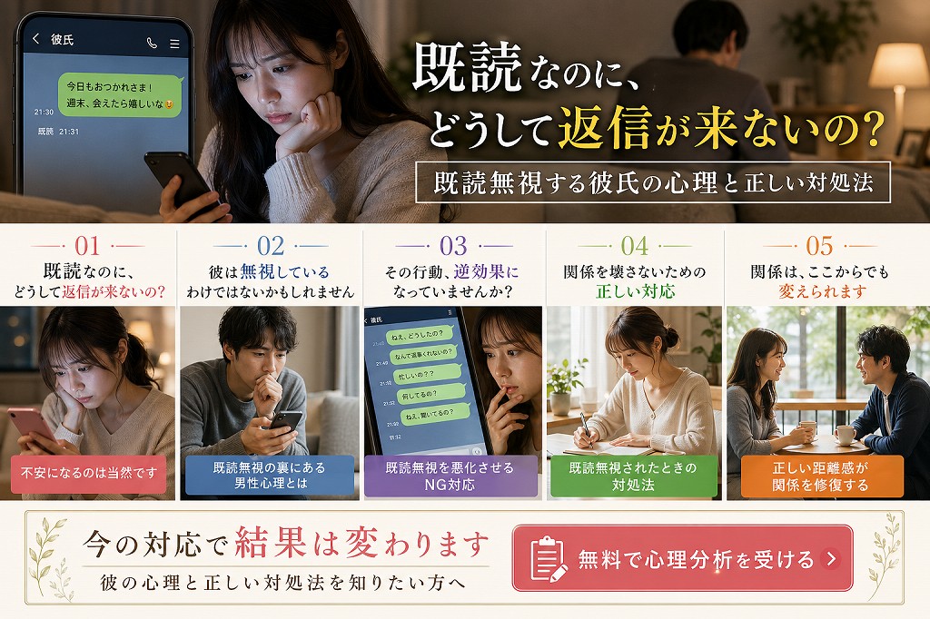 彼氏の既読無視への対処について