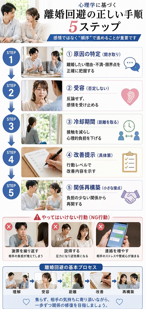 離婚回避への5ステップ