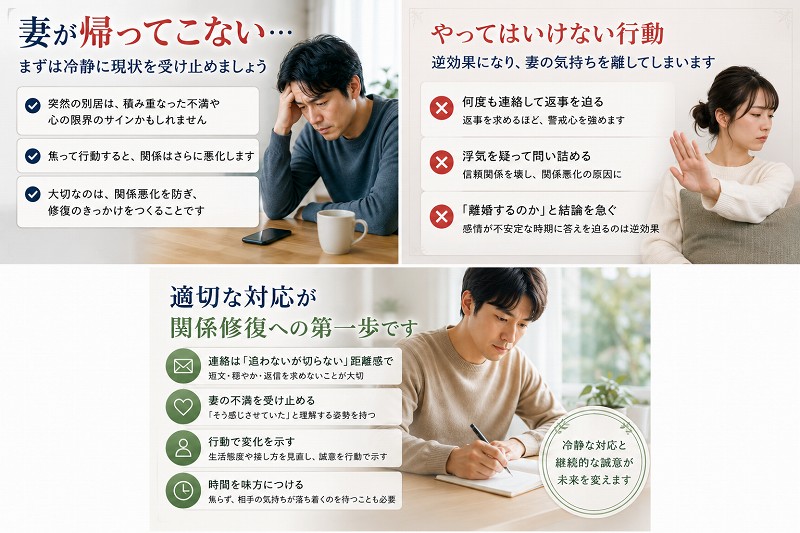 妻が帰って来ない