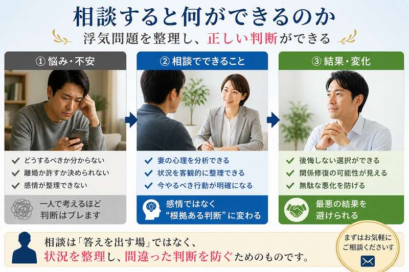 妻の浮気への対処