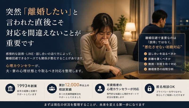 離婚回避の初動